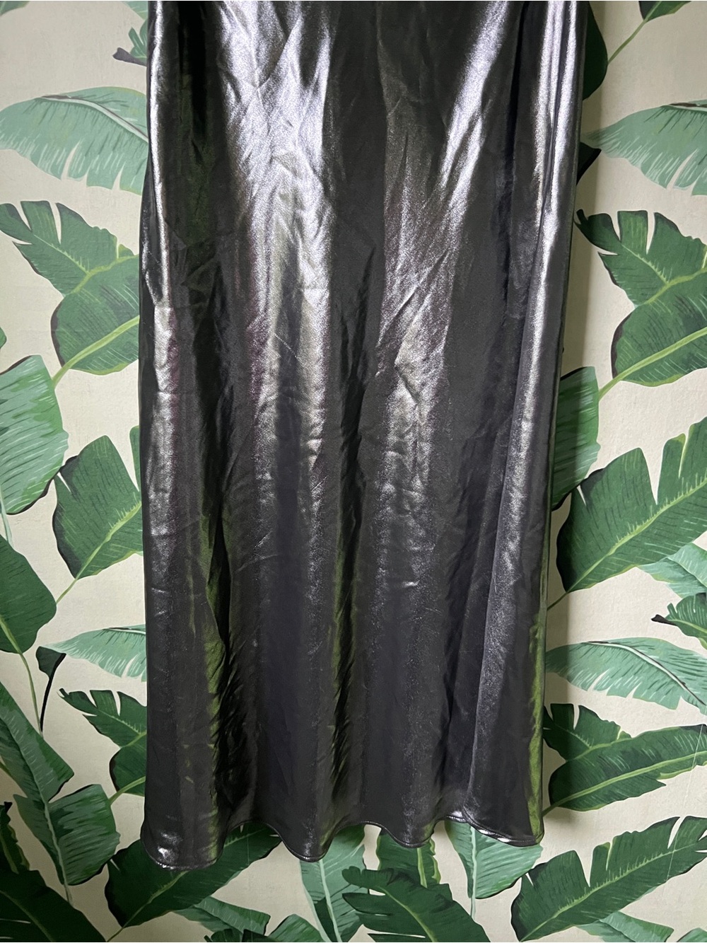 Wild Fable Metallic Silver Long Maxi Skirt Womens XS - Picture 8 of 9